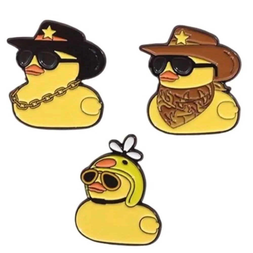 Rubber Duckie Cowboy Sheriff Enamel Pin